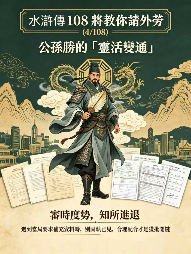 水滸傳 108 將教你請外勞 (4/108)：公孫勝的「靈活變通」