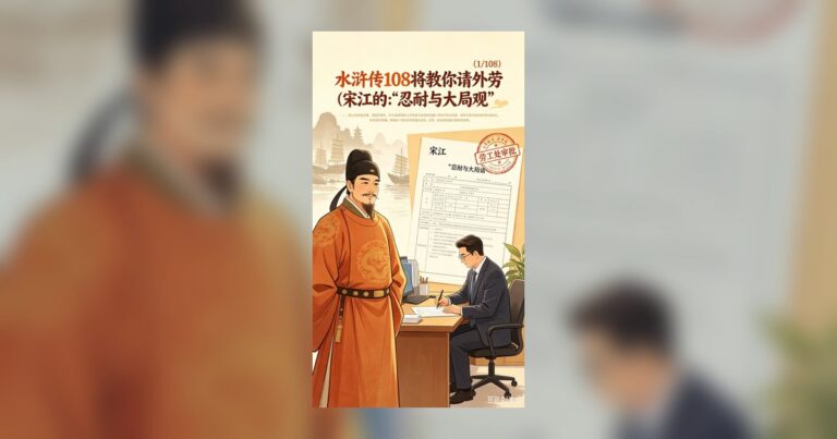 水滸傳 108 將教你請外勞 (1/108)：宋江的「忍耐與大局觀」