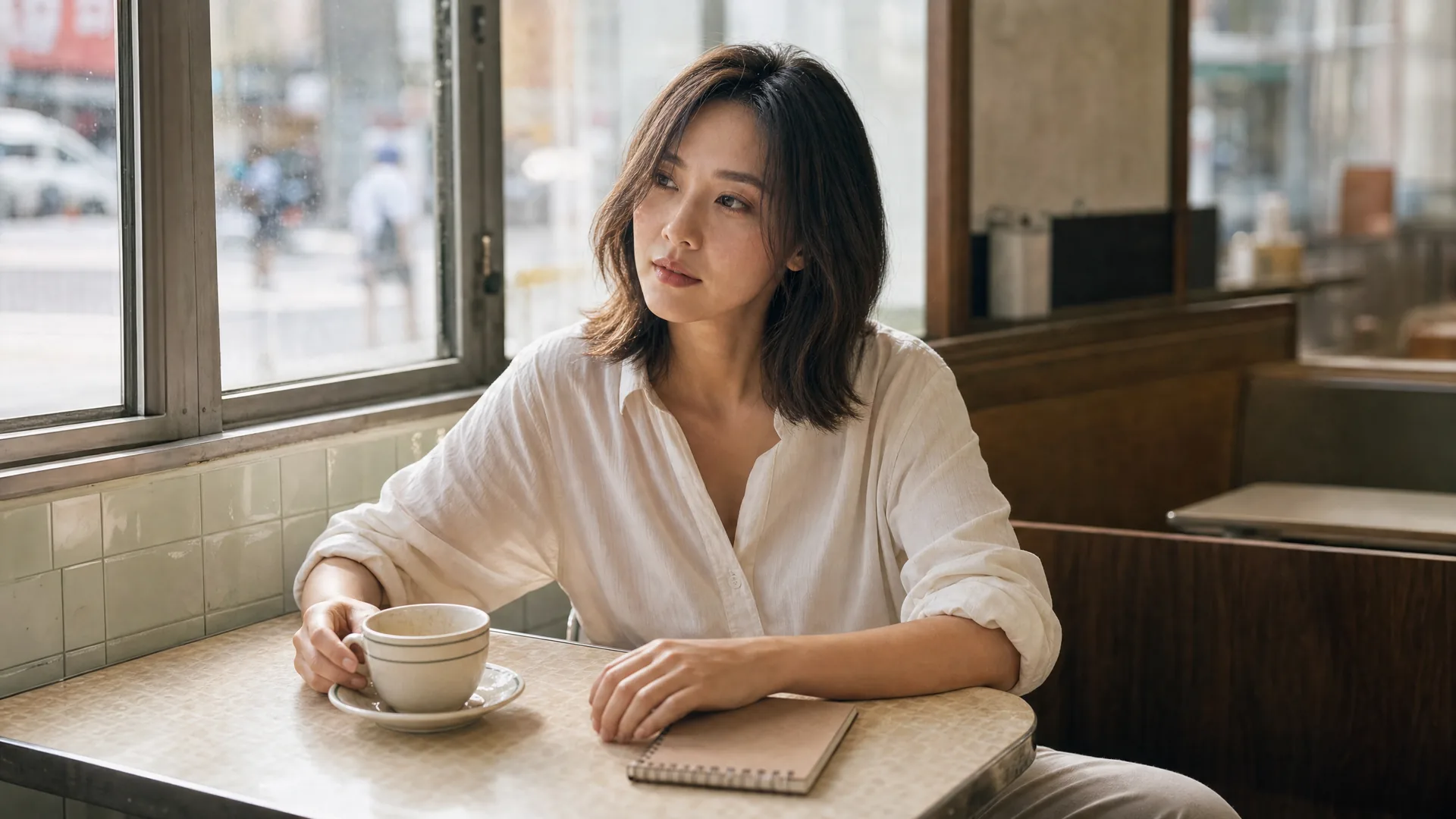 Solene Leung 在早餐後停下來整理她的想法